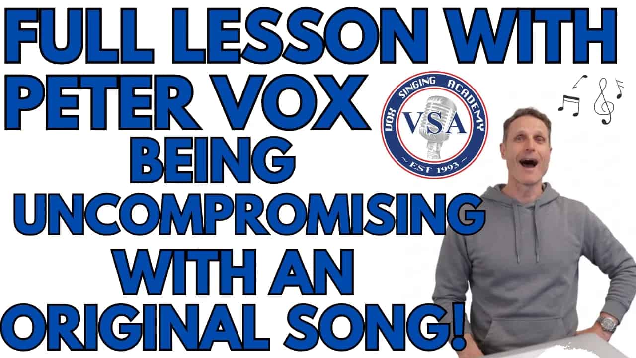 Full Lesson With Peter Vox Being Uncompromising With an Original Song