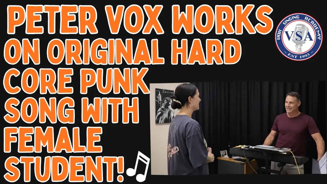 Peter Vox Works on Original Hard Core Punk Song With Female Student!